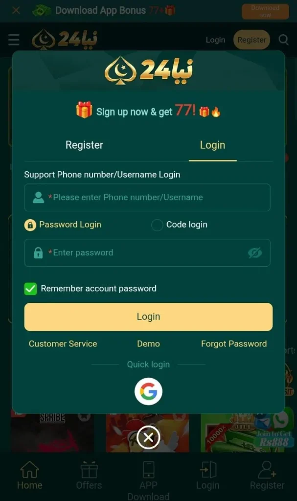 Naya24 Game Login
